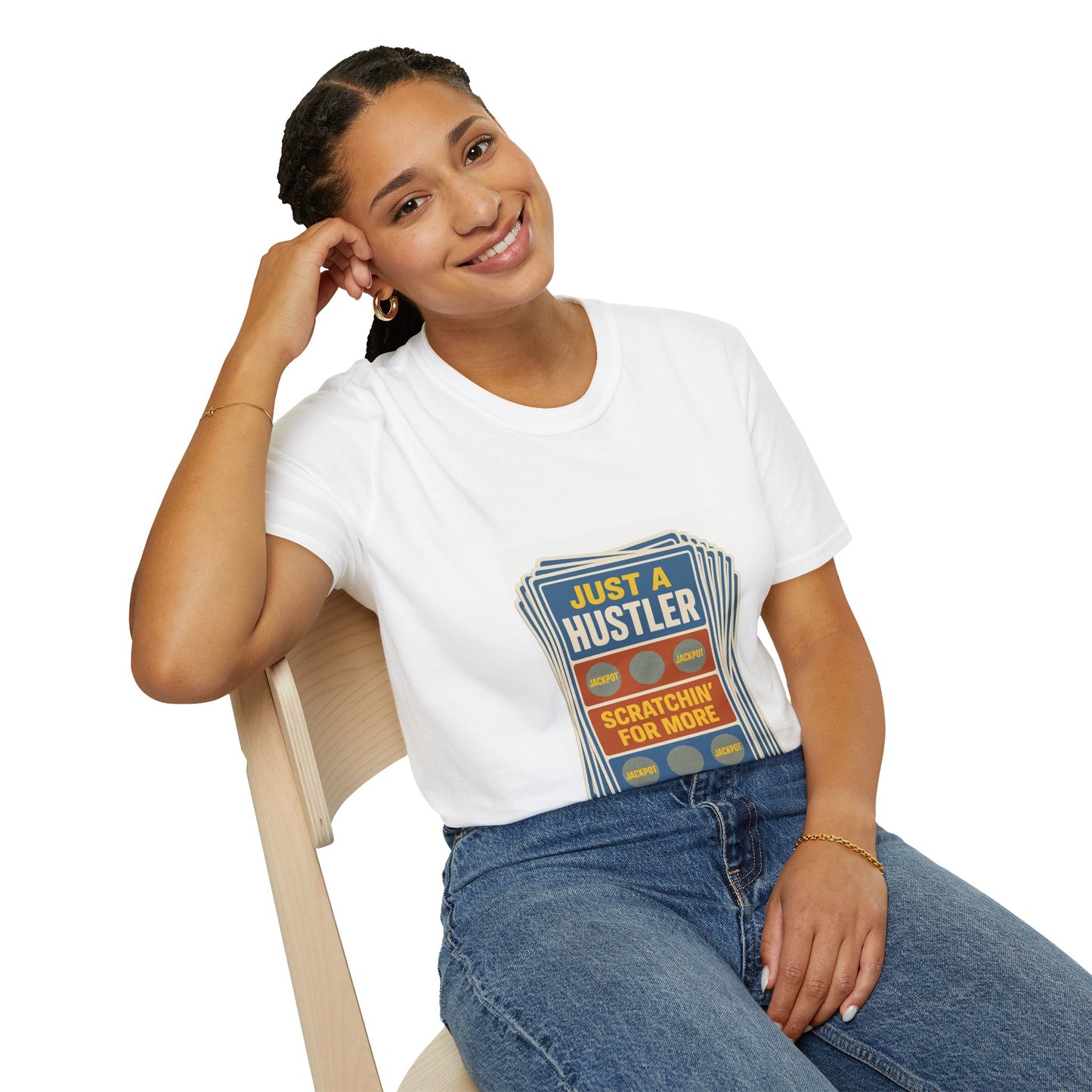 Just A Hustler Unisex Softstyle T-Shirt
